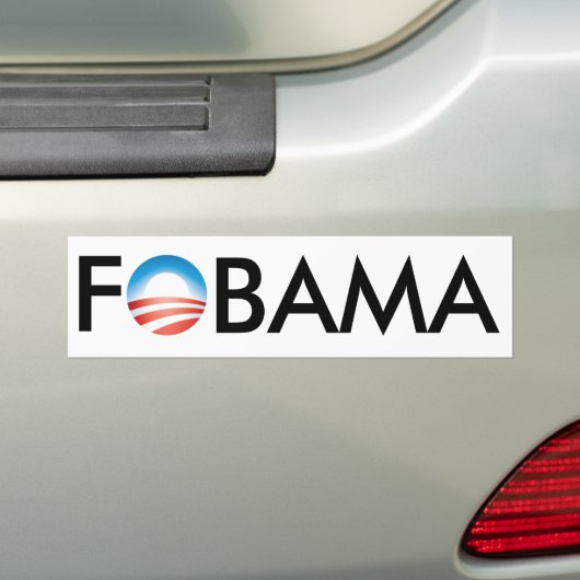 FOBAMA BUMPERSTICKER (Op auto)