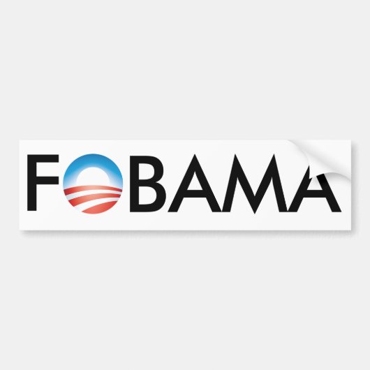 FOBAMA BUMPERSTICKER (Voorkant)