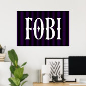 FOBI Angst om opgenomen te worden in antisociale H Poster (Thuiskantoor)