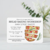 Focaccia Brood Broodmaken Bakkerij Bakworkshop Kaart (Staand voorkant)