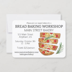 Focaccia Brood Broodmaken Bakkerij Bakworkshop Kaart