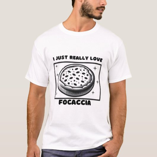 Focaccia Love Design T-shirt (Voorkant)