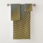 Focal Point Gellow Gold Blue Grey Bath Towels Bad Handdoek (Insitu)