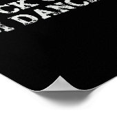 Fock off I'm Dancing Rave Party Funny Bold Uitspra Poster (Hoek)