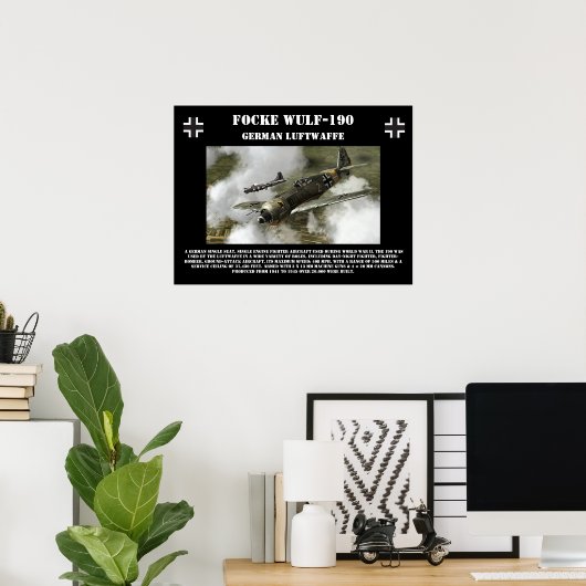 Focke Wulf-190-Poster Poster (Thuiskantoor)