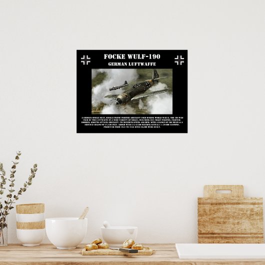 Focke Wulf-190-Poster Poster (Keuken)