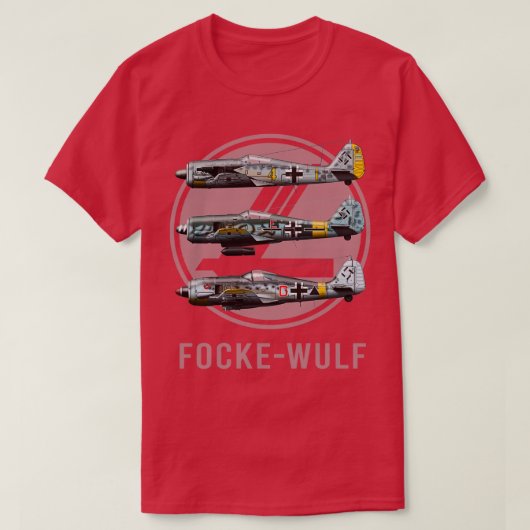 Focke Wulf FW190 Collectie watermerk T-shirt (Design voorkant)