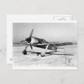 Focke Wulf FW190 Fighter op de Tarmac Briefkaart (Voorkant / Achterkant)