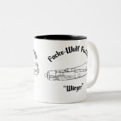 Focke-Wulf FW190 Tweekleurige Koffiemok (Voorkant rechts)