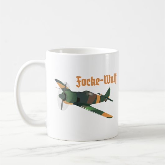 Focke-Wulf Fw 190 Duits WWII-vliegtuig Koffiemok (Links)