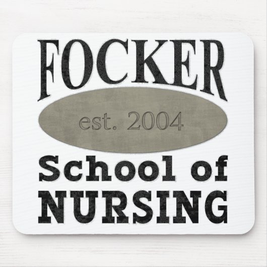 Focker School of Nursing Funny Muismat (Voorkant)