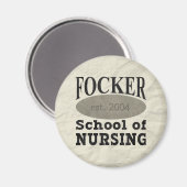 Focker School of Nursing Humoristisch Magneet (Voorkant / Achterkant)