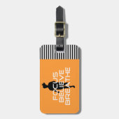 Focu Believe Breathe Bagagelabel (Voorkant verticaal)