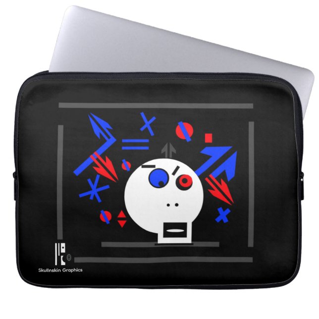 Focus a Skullnskin Graphic by J.H. Thornton Laptop Sleeve (Voorkant)