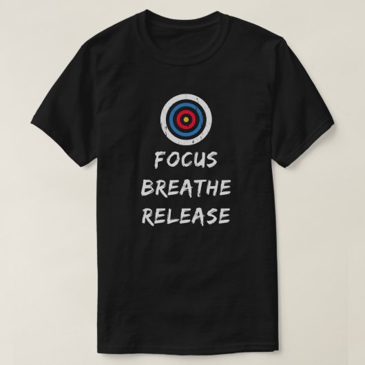 Focus Adem Uit | Boogschutterliefhebber T-shirt (Design voorkant)