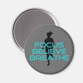 Focus Believe Breathe Aqua Magneet (Voorkant / Achterkant)