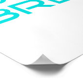 Focus Believe Breathe Aqua Poster (Hoek)