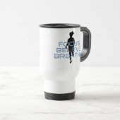 Focus Believe Breathe Blue T-shirts Reisbeker (Voorkant rechts)