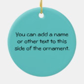 Focus Believe Breathe Keramisch Ornament (Achterkant)