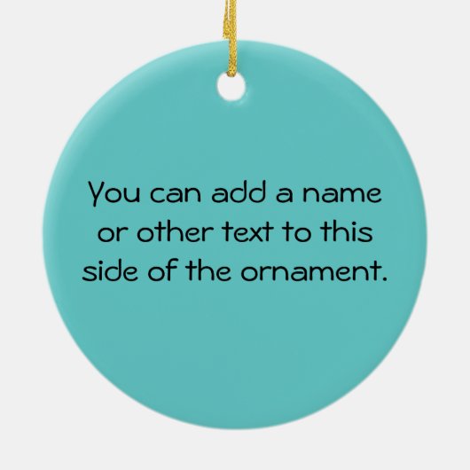 Focus Believe Breathe Keramisch Ornament (Achterkant)