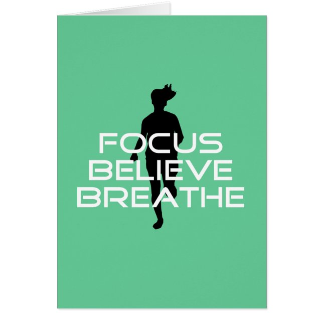 Focus Believe Breathe Running (Voorkant)
