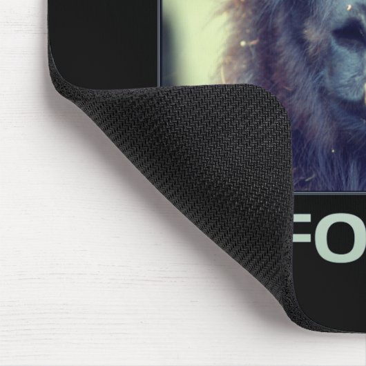 Focus Black Llama Inspirerend Muismat (Hoek)