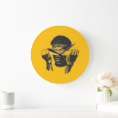 Focus Blindfold Motivational Street Art Illustrati Grote Klok (Huis)