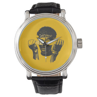 Focus Blindfold Motivational Street Art Illustrati Horloge