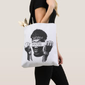 Focus Blindfold Motivational Street Art Illustrati Tote Bag (Dichtbij)