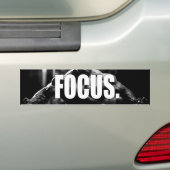 FOCUS - "Body building" Motivatie Bumpersticker (Op auto)