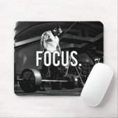 FOCUS - "Body building" Workout Motivatie Muismat (Met muis)
