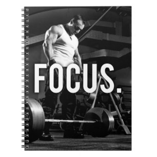 FOCUS - "Body building" Workout Motivatie Notitieboek