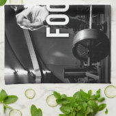 FOCUS - "Body building" Workout Motivatie Theedoek (Gevouwen)