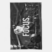 FOCUS - "Body building" Workout Motivatie Theedoek (Verticaal)