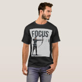 Focus Boogschutter Shirt, Motiverende Boogschieten T-shirt (Voorkant volledig)