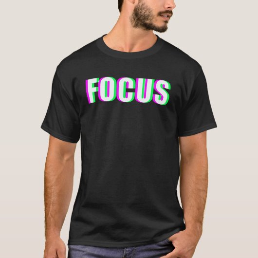 FOCUS Camera Fotograaf Oogheelkundige Techno T-shirt (Voorkant)