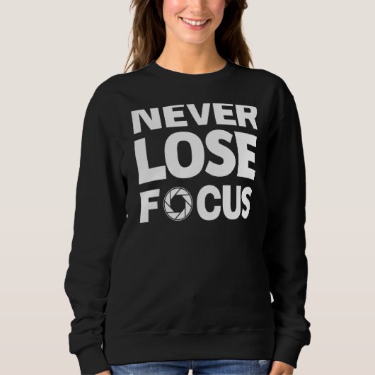 Focus-camera nooit verliezen trui (Voorkant)