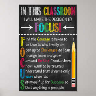 FOCUS Classroom afdrukbaar Poster