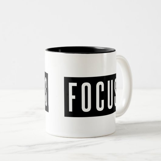 FOCUS Coffee-Mok Tweekleurige Koffiemok (Voorkant rechts)