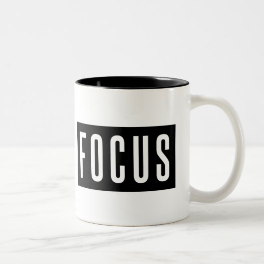 FOCUS Coffee-Mok Tweekleurige Koffiemok (Rechts)
