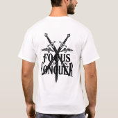 Focus & Conquer Gothic T-shirt (Achterkant)