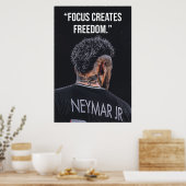 Focus Creates Freedom Motivation Poster (Keuken)