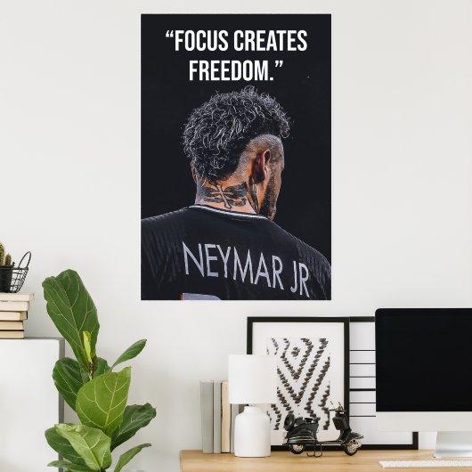 Focus Creates Freedom Motivation Poster (Thuiskantoor)