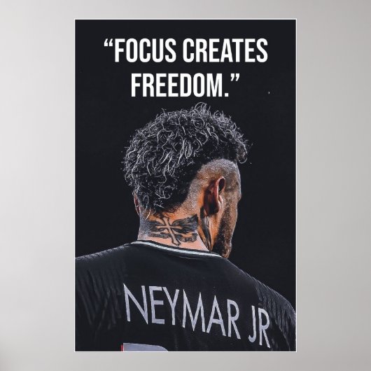 Focus Creates Freedom Motivation Poster (Voorkant)