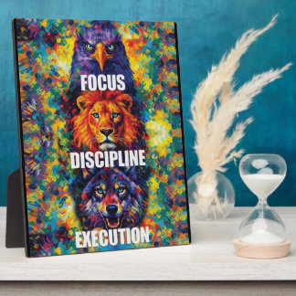 Focus Discipline Uitvoering Adelaar Leeuw Wolf Mot Fotoplaat
