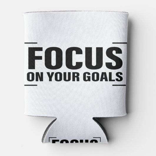 Focus Distraction Quottes Inspirerend Quote Art Blikjeskoeler (Voorkant)