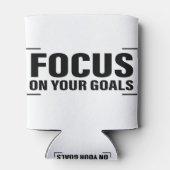 Focus Distraction Quottes Inspirerend Quote Art Blikjeskoeler (Achterkant)