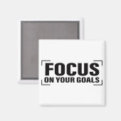 Focus Distraction Quottes Inspirerend Quote Art Magneet (Voorkant / Achterkant)