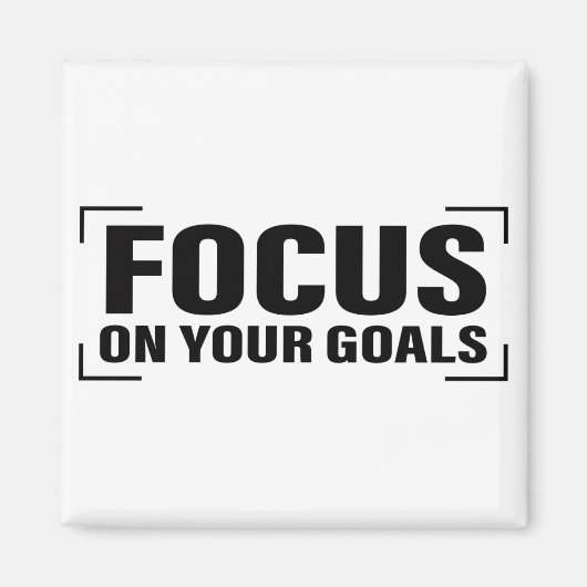 Focus Distraction Quottes Inspirerend Quote Art Magneet (Voorkant)