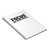 Focus Distraction Quottes Inspirerend Quote Art Notitieboek (Rechterzijde)